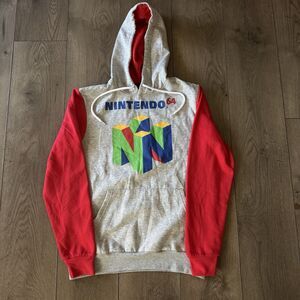 Nintendo 64 N64 Logo Authentic Classic Retro Mens Hoodie Sweatshirt Size Small